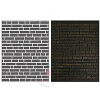 Dress My Craft - Brick Wall Pattern - Embossing Folder