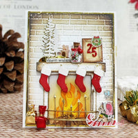 Dress My Craft - Brick Wall Pattern - Embossing Folder