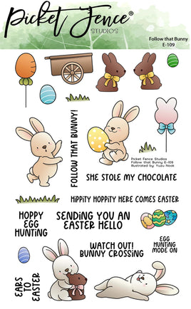 Follow that Bunny - Clear Stamp