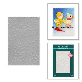 Raindrops - Spellbinders 3D Embossing Folder By Vicki Papaioannou