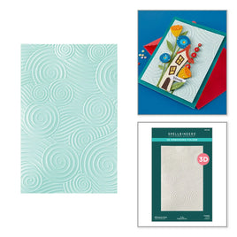 Whimsical Skies 3D Embossing Folder by Vicky Papaioannou