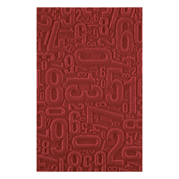 Number Field 3D Embossing Folder by Esther Glas