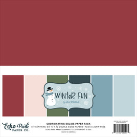 Winter Fun - Echo Park 12X12 Solids Kit