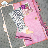 Half Page Tab 3 W/paperclip Numbers - Elizabeth Craft Metal Dies