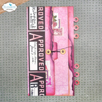 Half Page Tab 3 W/paperclip Numbers - Elizabeth Craft Metal Dies