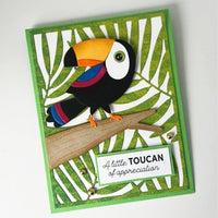 Teddy The Toucan - Elizabeth Craft Metal Die