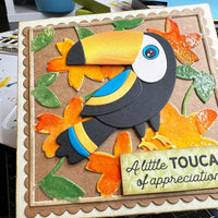 Teddy The Toucan - Elizabeth Craft Metal Die