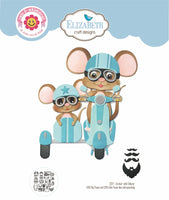 Scooter with Sidecar - Elizabeth Craft Metal Dies