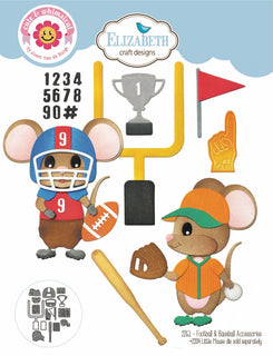 Football & Baseball Accessories - Elizabeth Craft Metal Dies