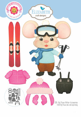 Big Mouse Winter Accessories - Elizabeth Craft Cute & Whimsical Die