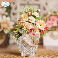 Delicate Fancy Vase - Elizabeth Craft Metal Die