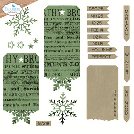 Winter Tags - Elizabeth Craft Metal Die