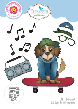 Skateboard - Elizabeth Craft Metal Die