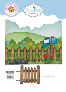 Garden Edges and Fence - Elizabeth Craft Metal Die