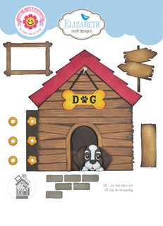Dog House Build a Book - Elizabeth Craft Metal Die