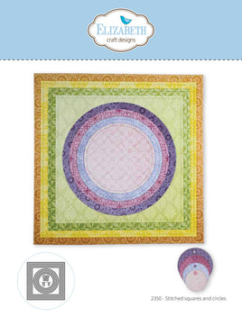 Stitched Squares and Circles - Elizabeth Crafts Cutting Die