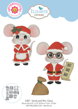 Santa and Mrs. Claus - Elizabeth Craft Metal Die