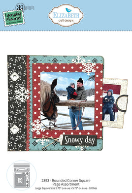 Die, Rounded Corner Square Page Assortment
