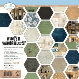Winter Wanderlust - Elizabeth Craft Double-Sided Cardstock Pack 12"X12"