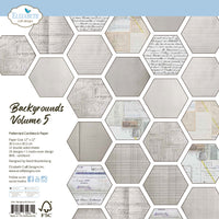 Backgrounds Volume 5 -  Elizabeth Crafts 12X12 Printed Cardstock Pack