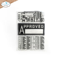 Backgrounds From The Past - Elizabeth Craft Clear Stamps