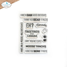 Oh Canada Sentiments, The Great Outdoors - Elizabeth Craft Clear Stamps