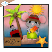 Summer Travel Sentiments - Elizabeth Craft Clear Stamps