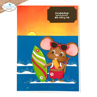 Summer Travel Sentiments - Elizabeth Craft Clear Stamps