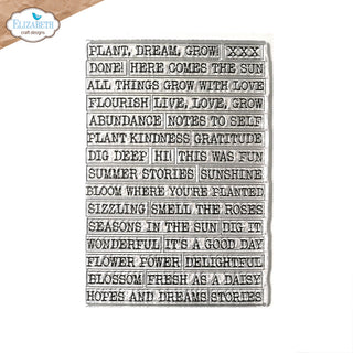 Journal Phrases 5 - Elizabeth Craft Clear Stamps