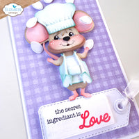 In the Kitchen - Elizabeth Craft Cute & Whimsical Stamps