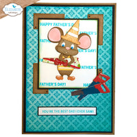 Best Dad - Elizabeth Craft Cute & Whimsical Stamps