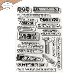Best Dad - Elizabeth Craft Cute & Whimsical Stamps