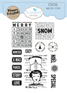 Winter Story - Elizabeth Craft Clear Stamps