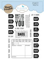 Months - Elizabeth Craft Clear Stamps