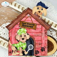 Dog Days Sentiments - Elizabeth Craft Clear Stamps