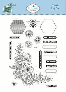 Busy Bee - Elizabeth Craft Clear Stamps