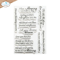 Bloom Sentiments - Elizabeth Crafts Clear Stamp