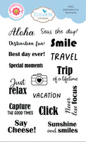 Destination Fun Sentiments - Clear Stamp