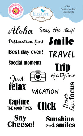 Destination Fun Sentiments - Clear Stamp