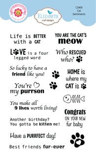 Cat Sentiments - Clear Stamp