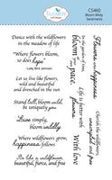 Bloom Wildy Sentiments - Clear Stamp
