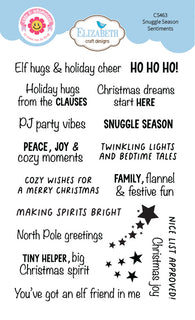 Snuggle Season Sentiments - Clear Stamp
