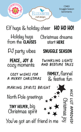 Snuggle Season Sentiments - Clear Stamp