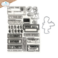 Celebrations 2 - Elizabeth Craft Stamp and Die Set