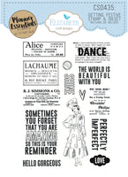 Words - Elizabeth Craft Clear Stamps