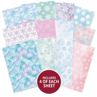 Hunkydory Essential Selection Paper Pad - Pastel Snowflakes