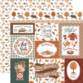 Fall Journaling Cards - Echo Park Feels Like Fall Cardstock 12"X12"