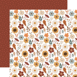 Harvest Blossoms - Echo Park Feels Like Fall Cardstock 12"X12"