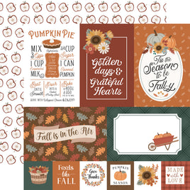 Multi Journaling Cards - Echo Park Feels Like Fall Cardstock 12"X12"