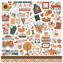 Feels Like Fall Echo Park Elements Cardstock Stickers 12"X12"